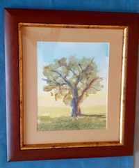 Árvore da vida -  pintura aguarela original