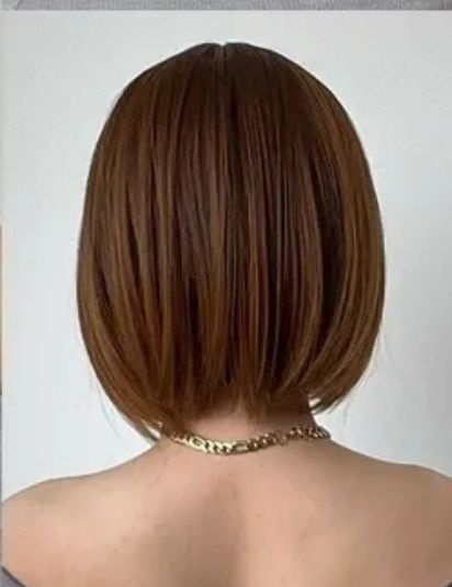 Peruka bob kasztan brąz