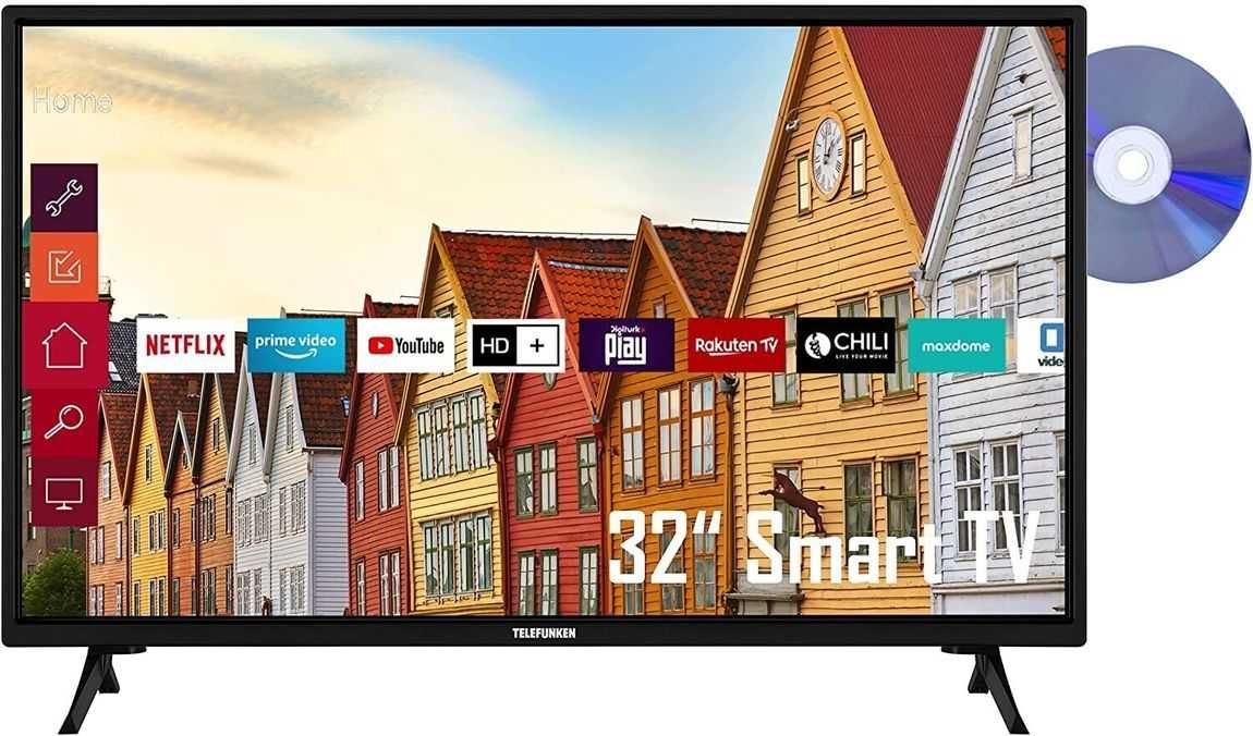 Скидка 32" Телевизор Telefunken XF32K559D (Full HD DVD Smart TV LED)