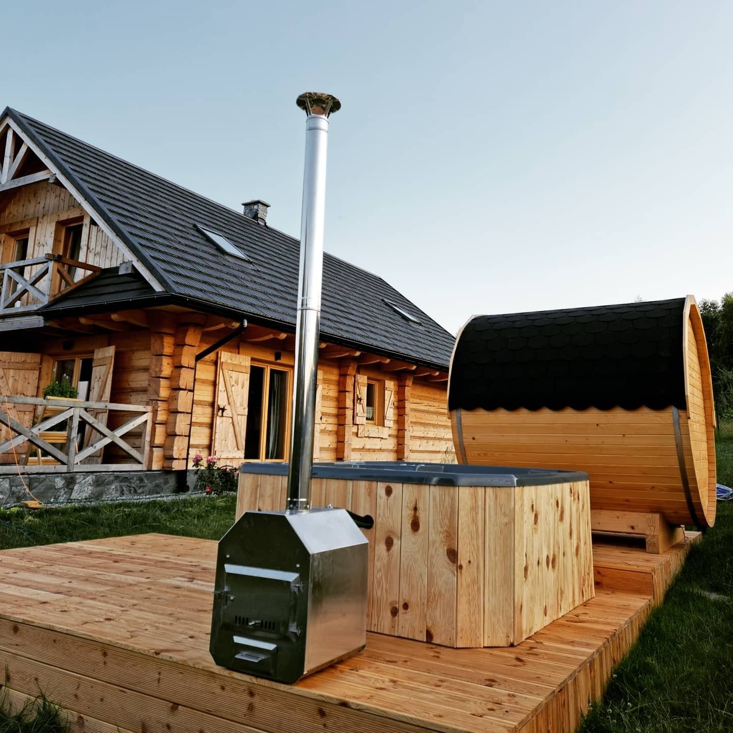 Jacuzzi ogrodowe balia wanna spa