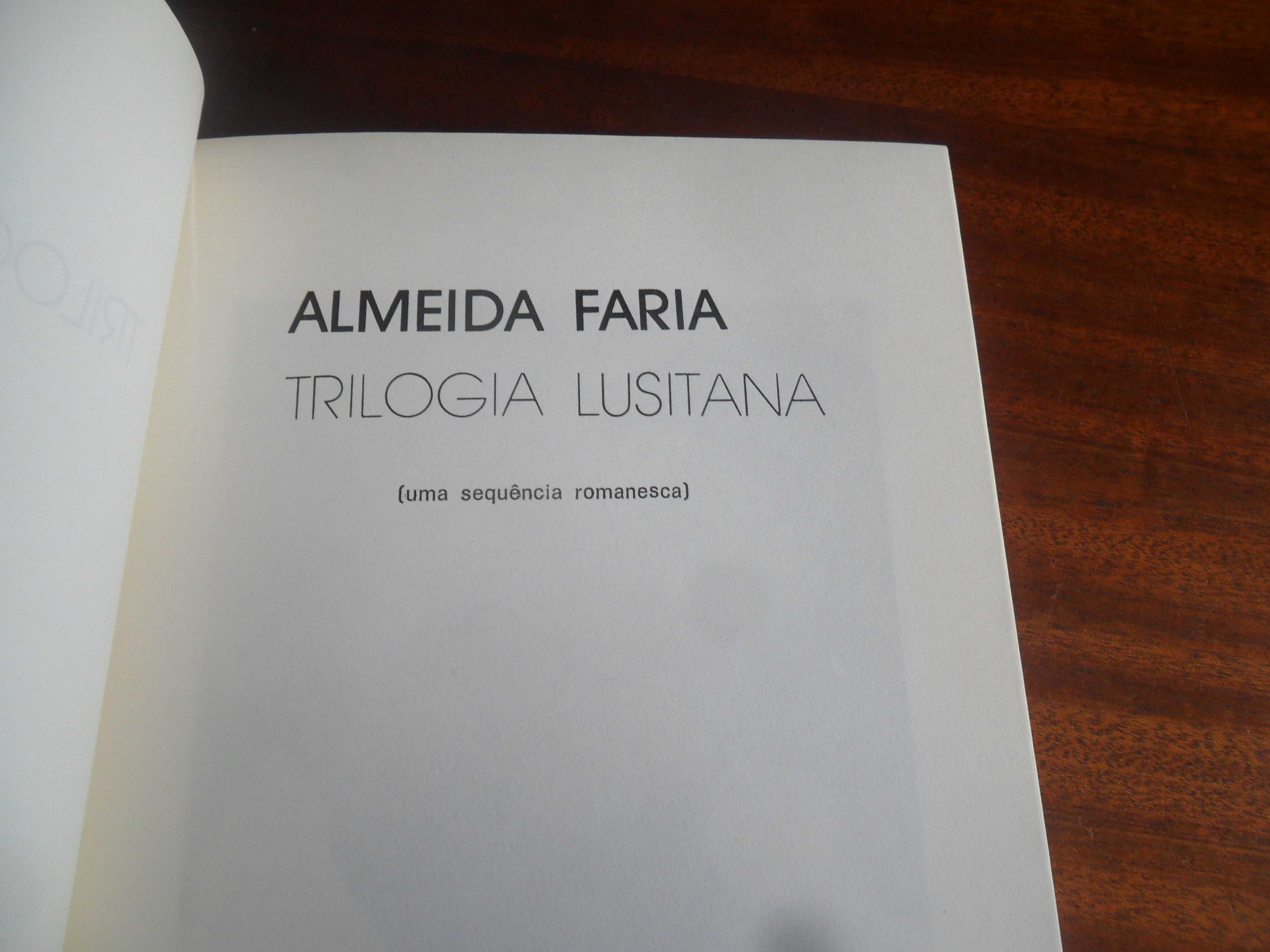"TRILOGIA LUSITANA" de Almeida Faria - 1ª Edição de 1982