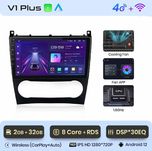 Rádio 9" Mercedes W203 Android Auto CARPLAY WIFI GPS 2/32GB 8CORE Novo