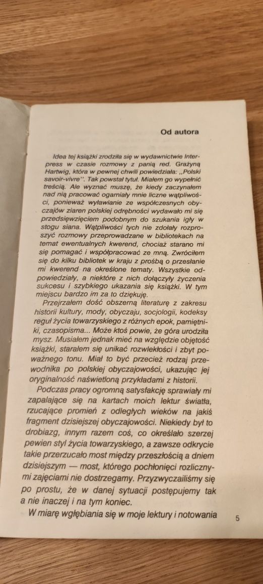 Tadeusz Rojek Polski savoir-vivre