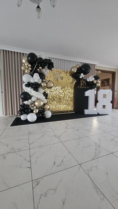 Ścianka dekoracja balony girlanda