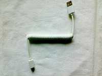Кабель USB - micro USB (пружинящий) до 1А