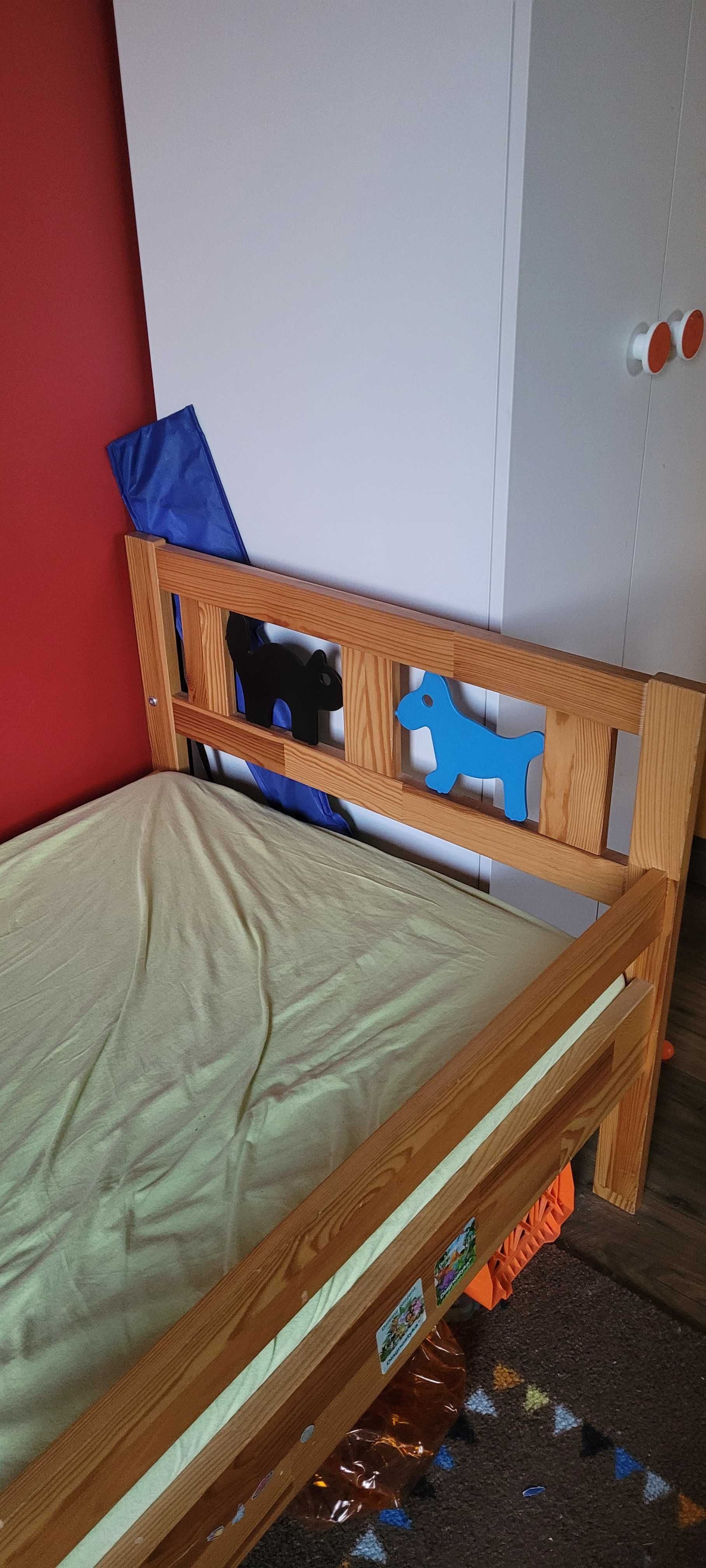 Ikea łóżko dziecięce 160x70 z materacem. Używane. Stan bdb! +gatis!
