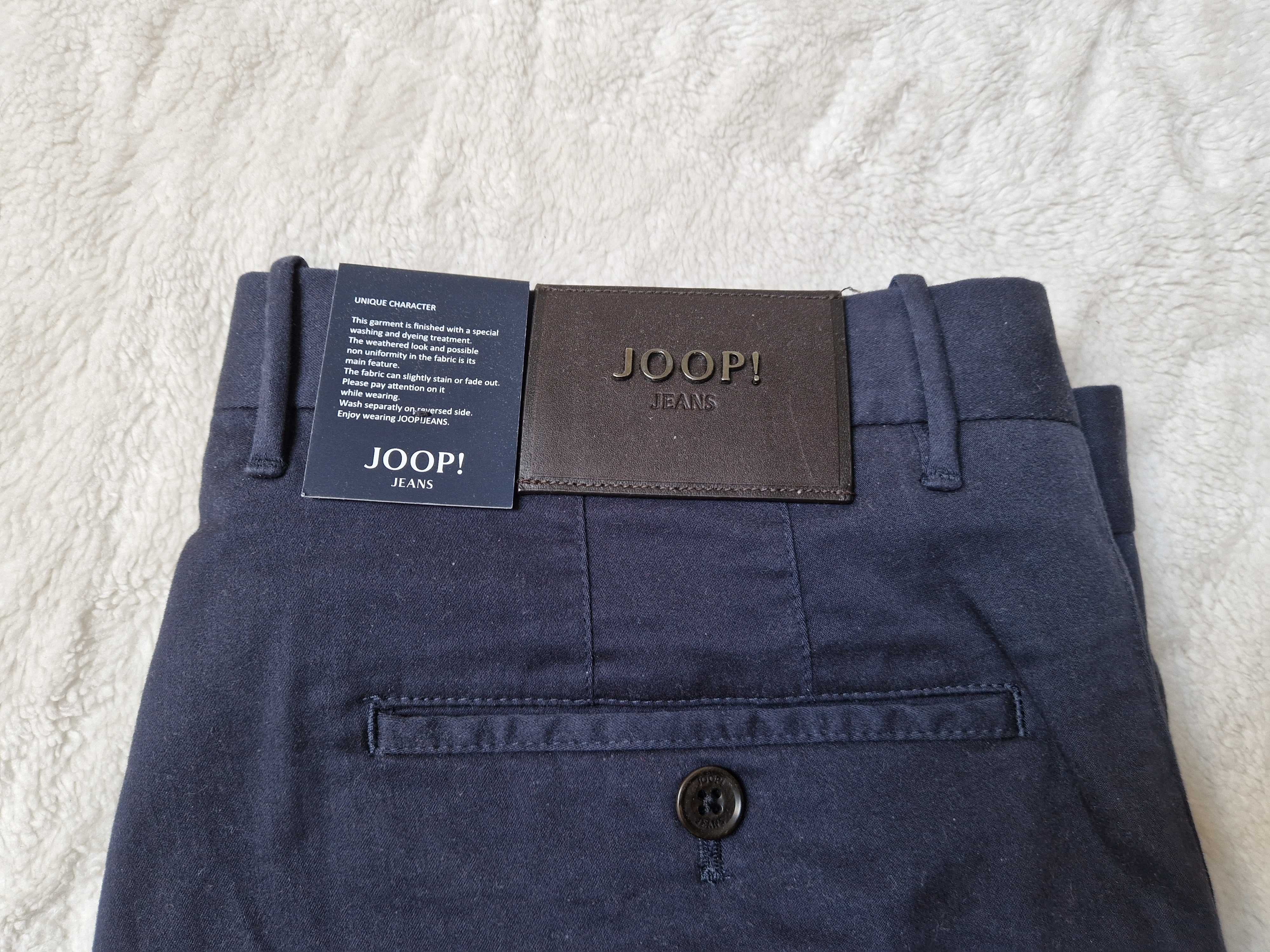 Nowe granatowe spodnie męskie chinosy Joop rozmiar M W32 L34 z metką