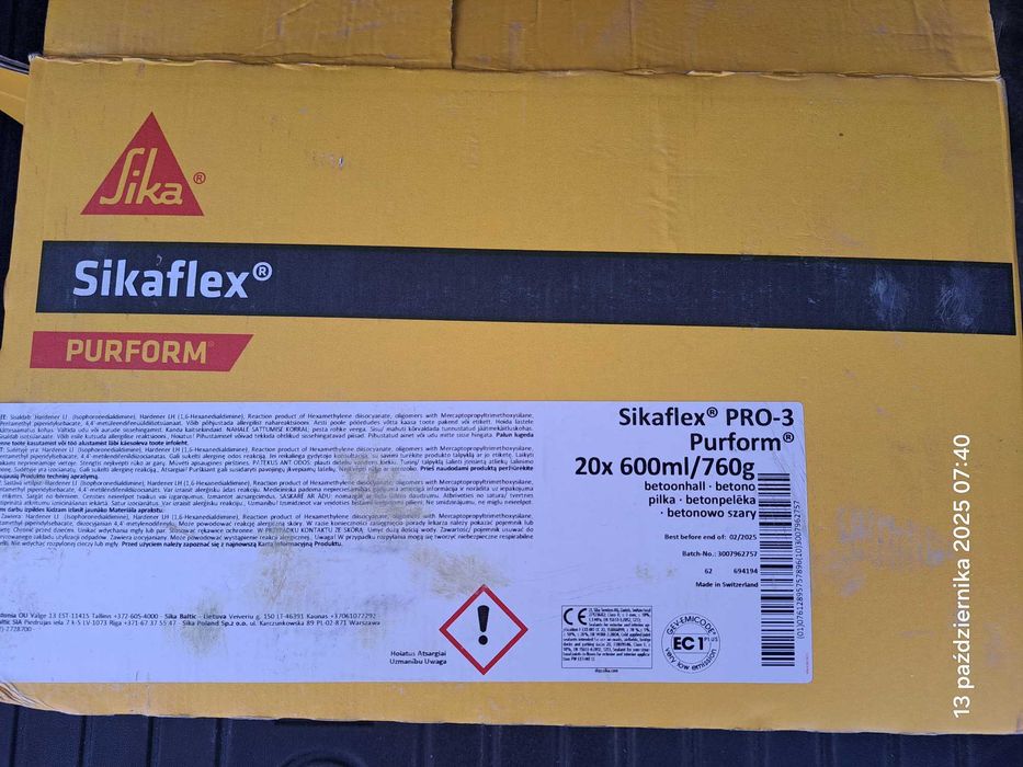 Sikaflex PRO-3 Purform Szary 600ml