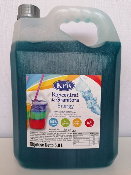 Syrop do granity/ granita/ Slushy 5L/Producent