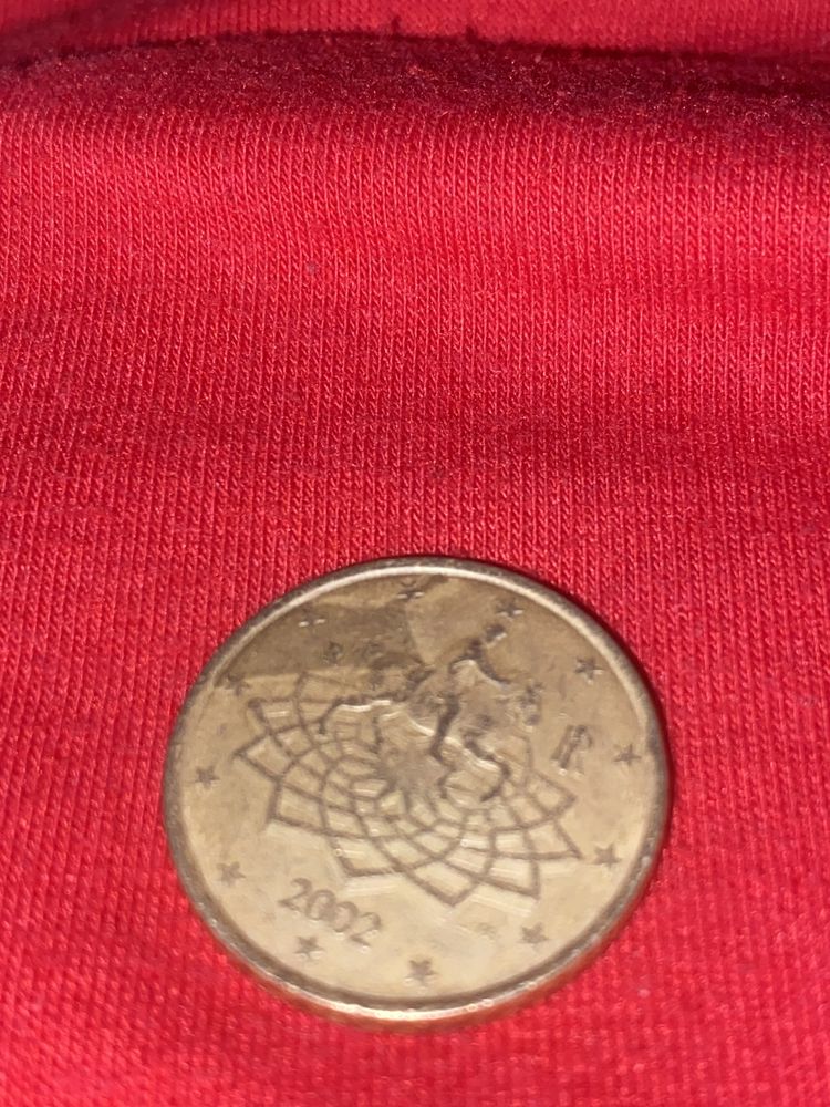 50 euro cent Włochy 2002 r destrukt