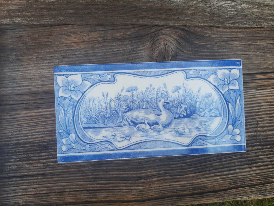 Płytka ceramiczna, przedwojenna, Meissen, Miśnia, antyk