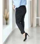 Czarne matowe jegginsy legginsy w panterkę pantera centki plus size 48