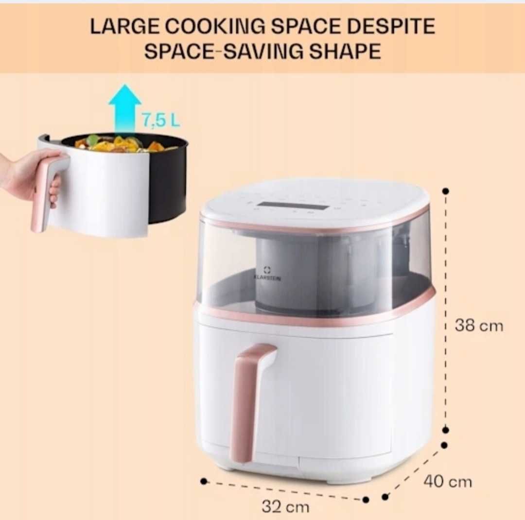 Frytkownica beztłuszczowa Klarstein 1500 W 7,5 l OKAZJA NOWA!