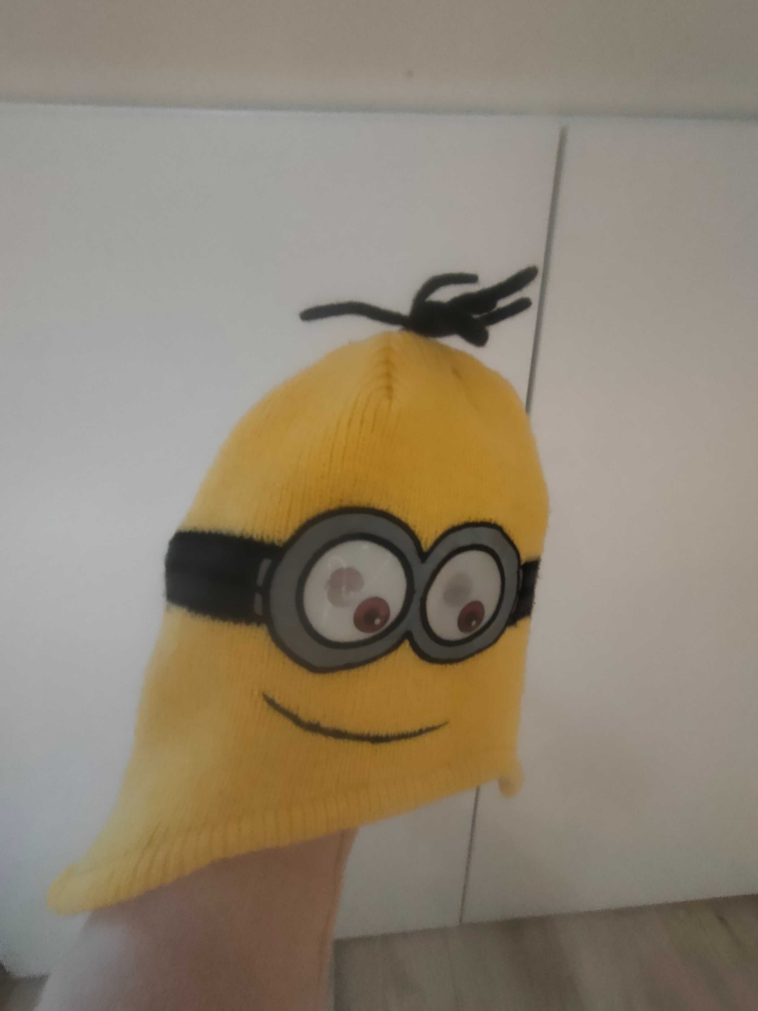 Bluzka 6 lat Minionki czapka maskotka MINIONEK