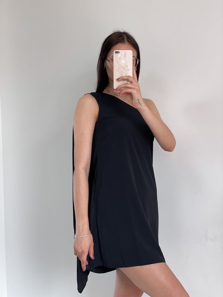 Сукня TOPSHOP нова асиметрична темно-синя коктейльна міні-сукня