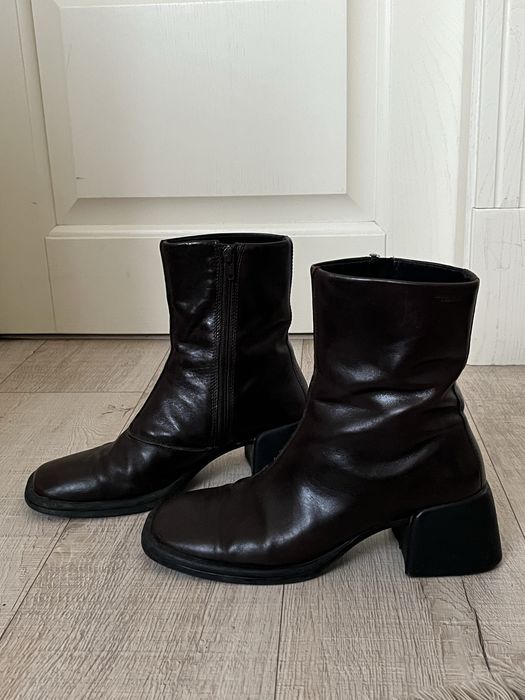 Шкіряні черевики з квадратним носком vagabond shoemakers