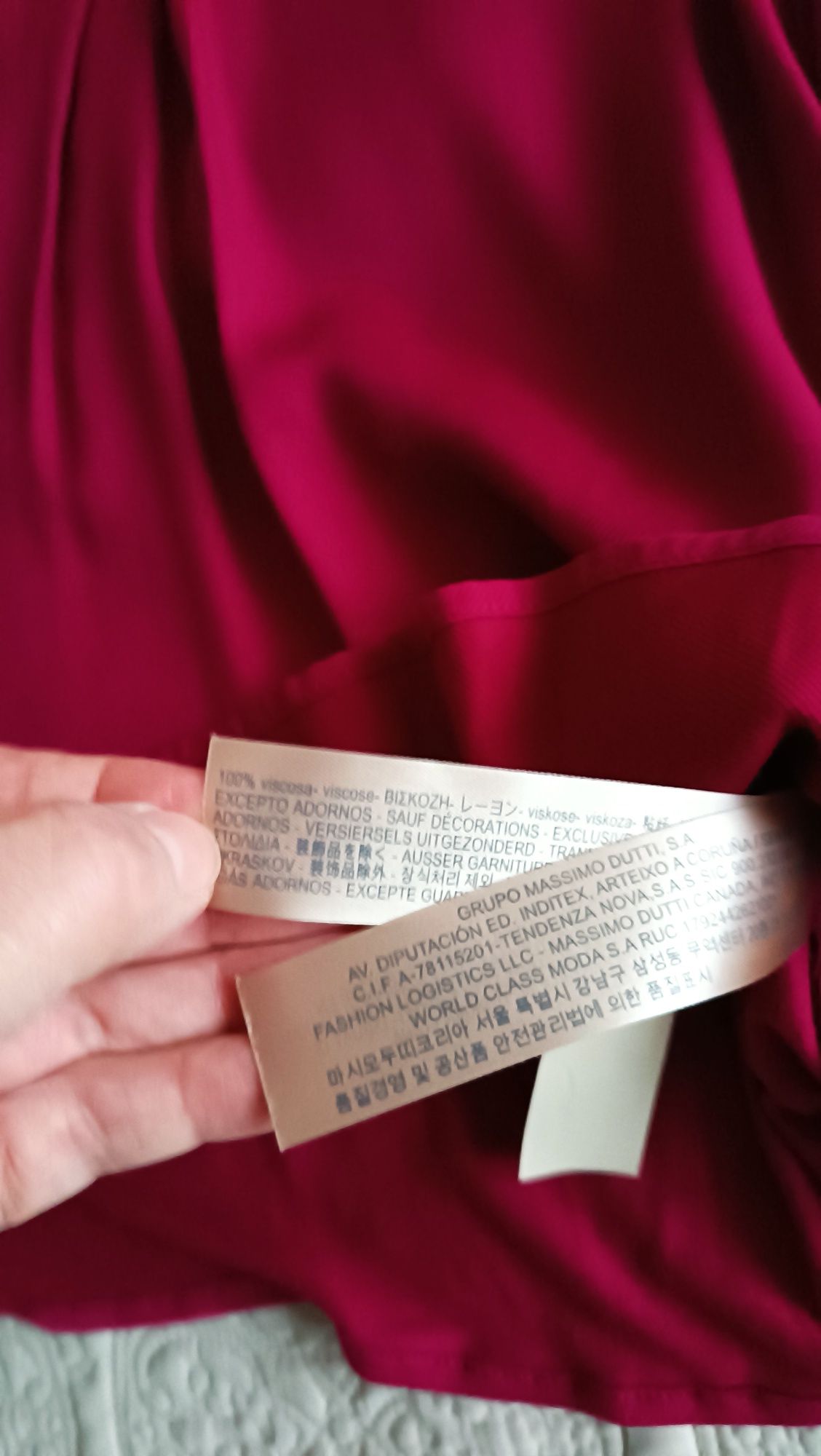 Bluzka tunika Massimo Dutti
