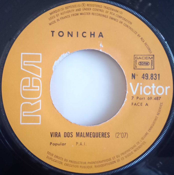 Tonicha	- - - - -	Vira dos Malmequeres	- - - - -	Single