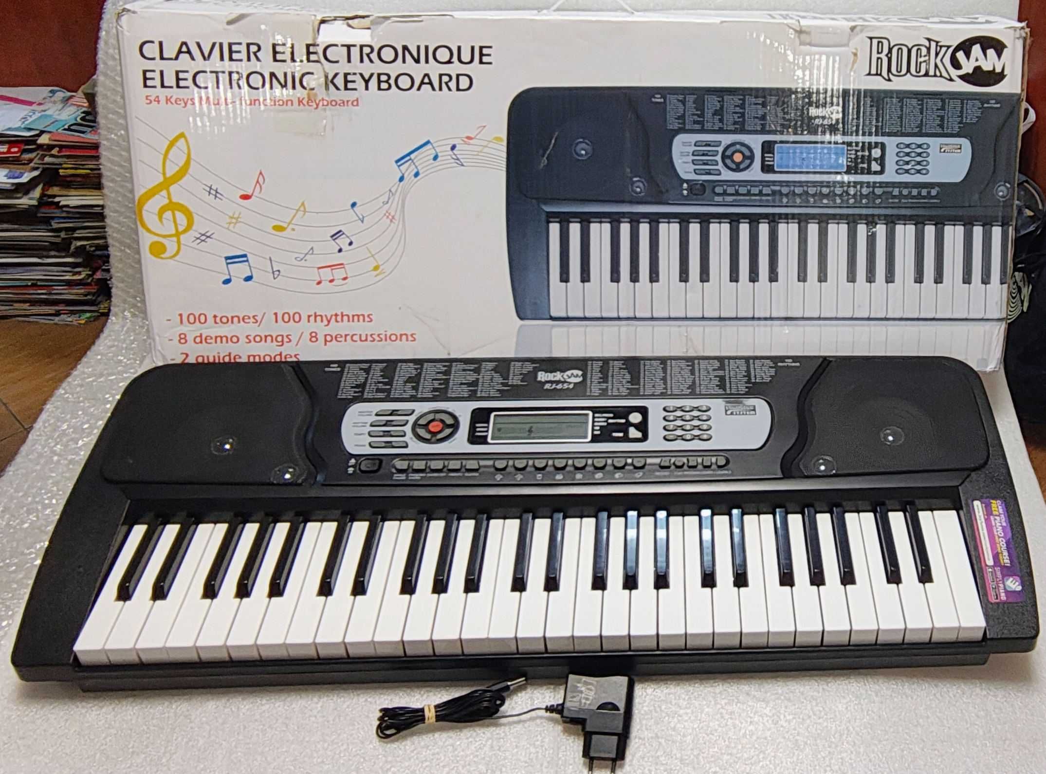 Klawisze RockJam RJ 654, Keyboard, Komplet Pudełko