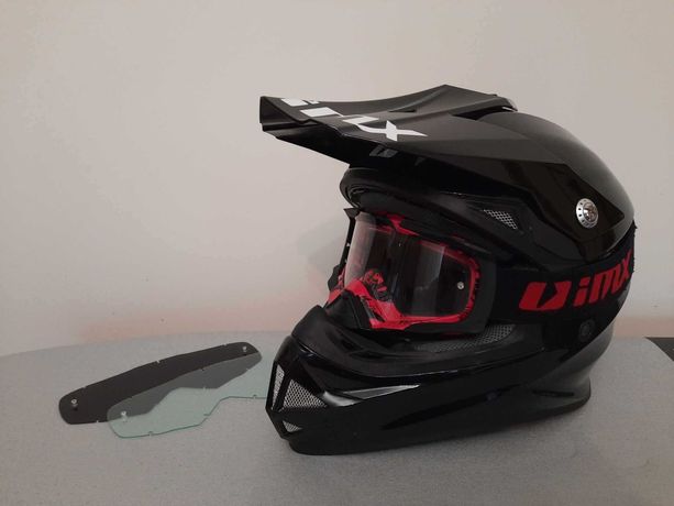 Kask motocyklowy/ crossowy IMX FMX-01 M 57-58cm z goglami