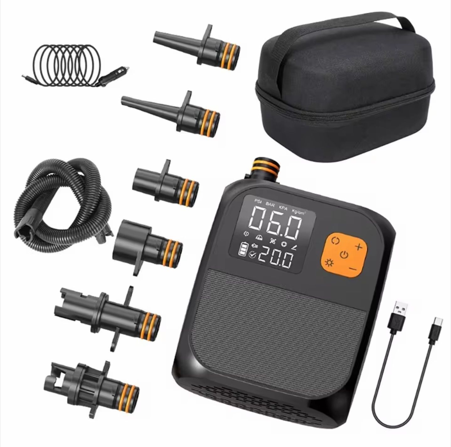Pompka SUP 25 PSI 8000 mAh akumulator