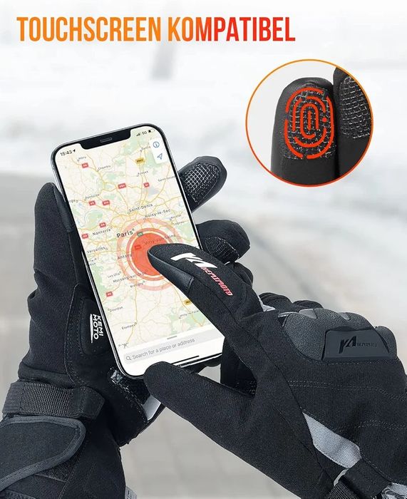 Kemi Moto rękawice podgrzewane xxl