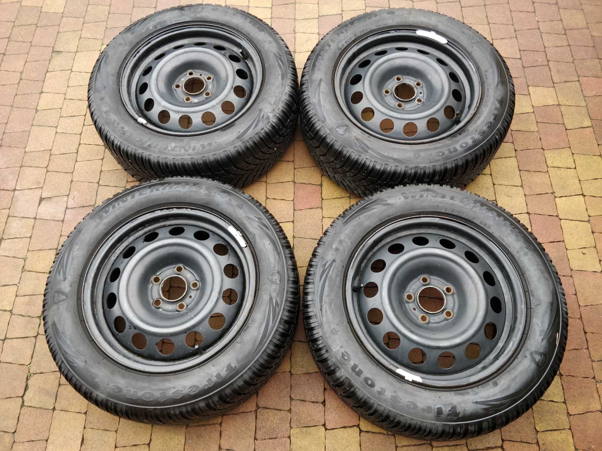 3300. Koła zimowe Peugeot 508, 5x108 ET47 215/60/16 2022r 6.5-7mm