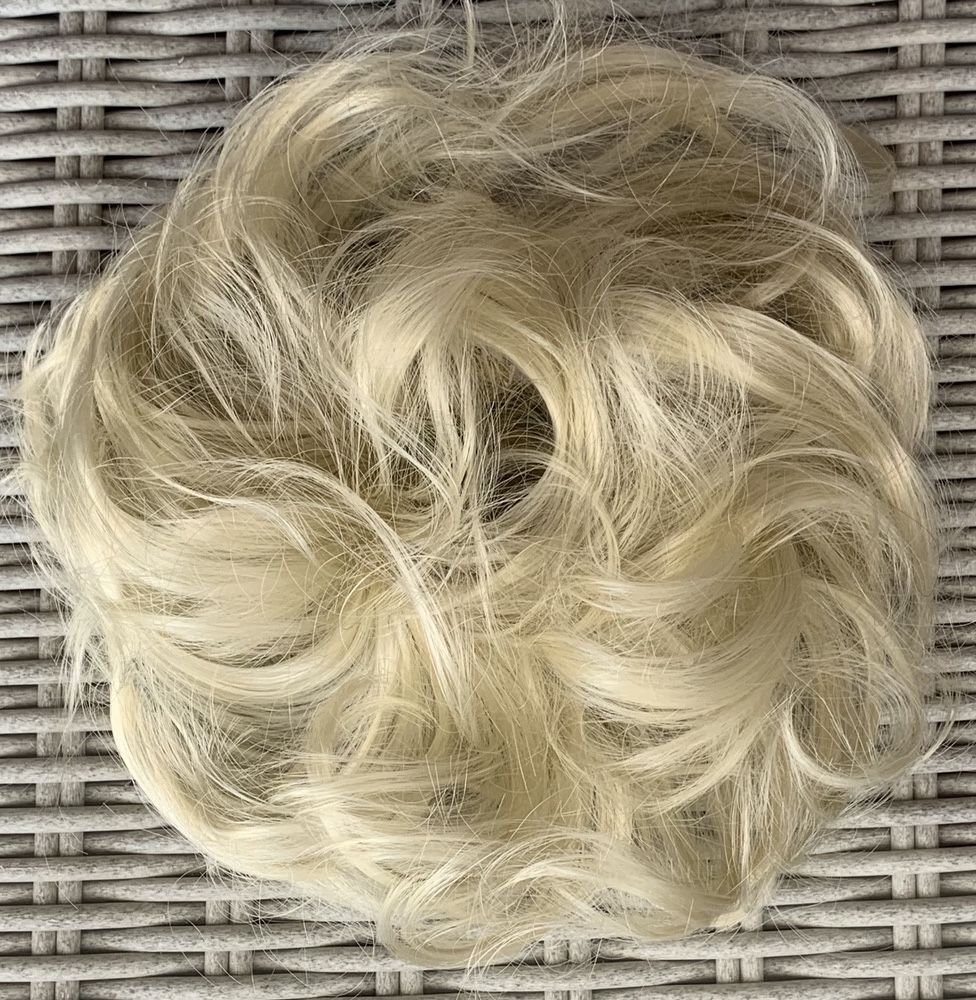 Premium Ultra włosy doczepiane, jasny naturalny blond, koczek (209 )