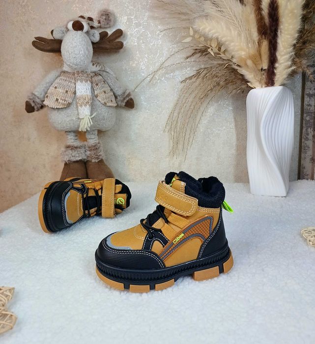 Дитячі зимові черевики Clibee 21 22 23 24 25 26 27 для хлопчика чоботи