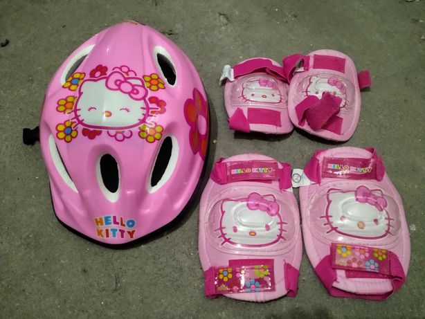 capacete Kitty tamanho S com joelheiras