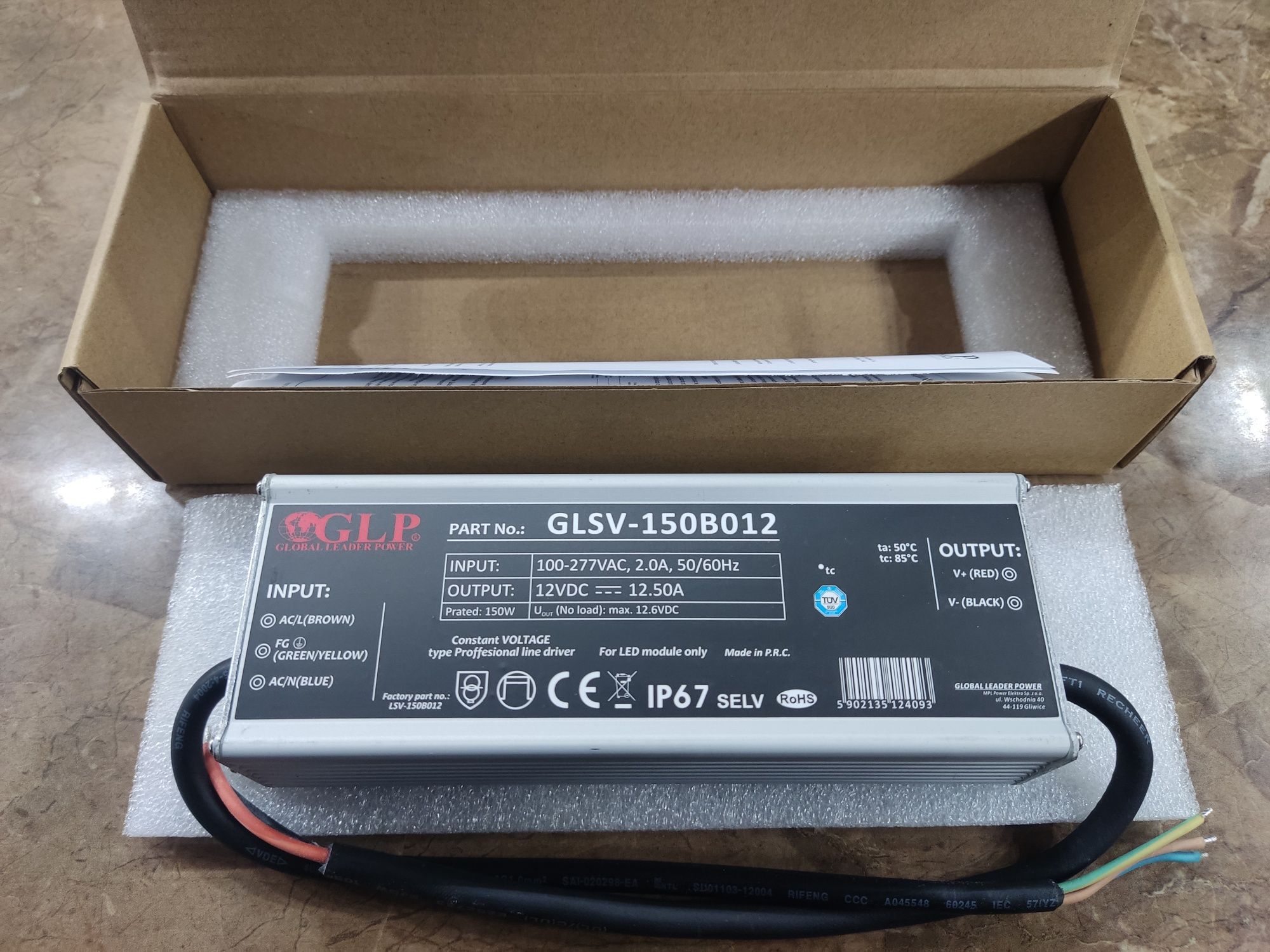 Zasilacz GLSV 150B012 12 V DC