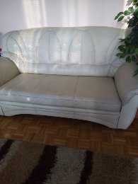 Piękna skórzana sofa i fotel z BFM