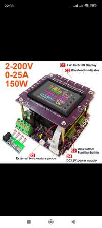 ATORCH DL24 электронная нагрузка U=200v/I=25A/W=150w.