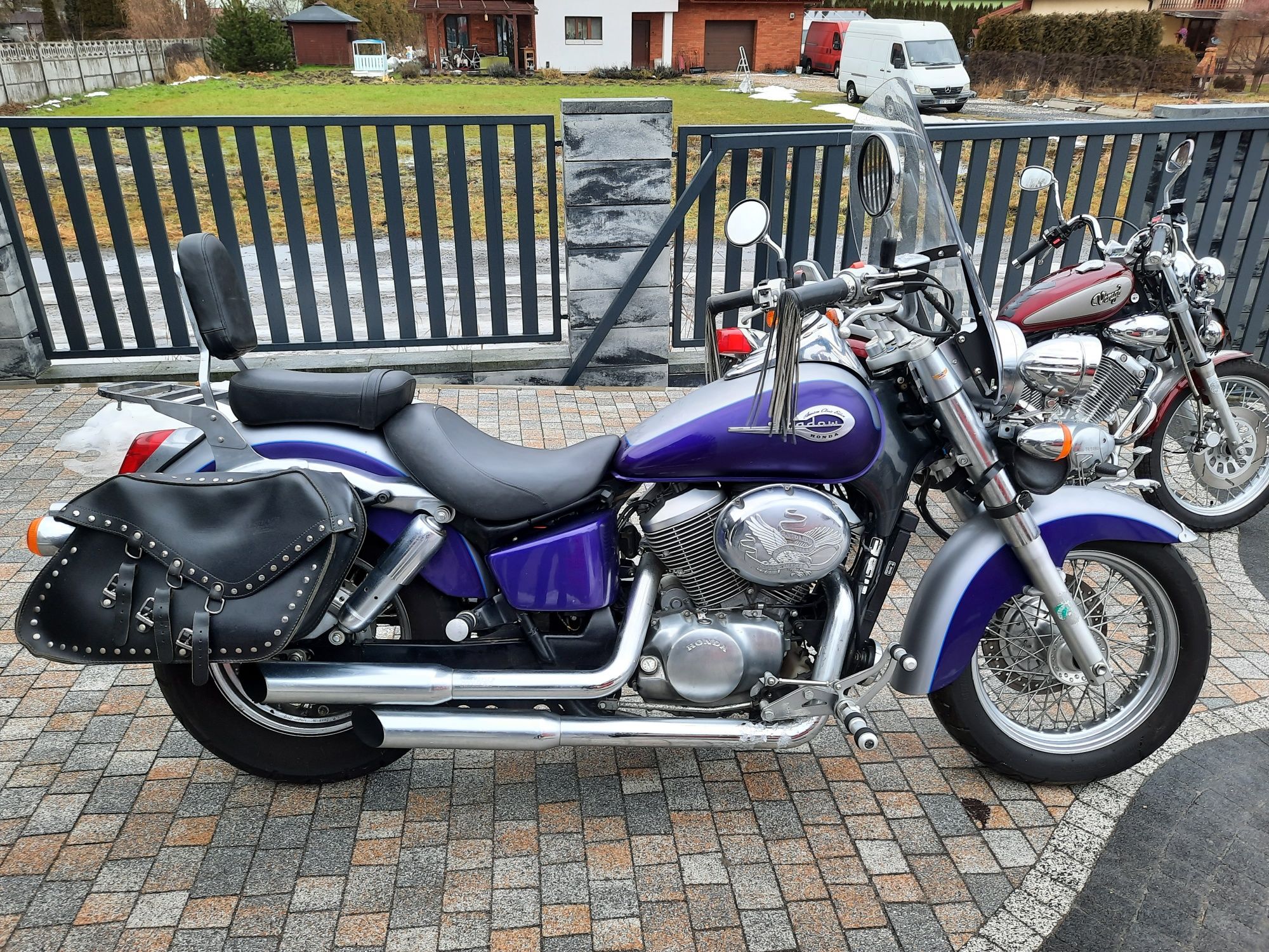 Oparcie pasażera z bagażnikiem Honda Shadow 750