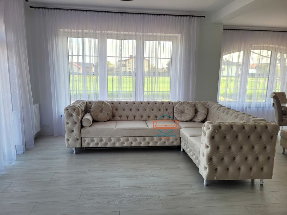 PRODUCENT !!! Narożnik cheesterfield głęboko pikowany NR. 3/2024 K