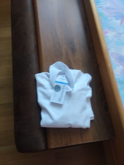 Golfik biały prążki uniwersalny