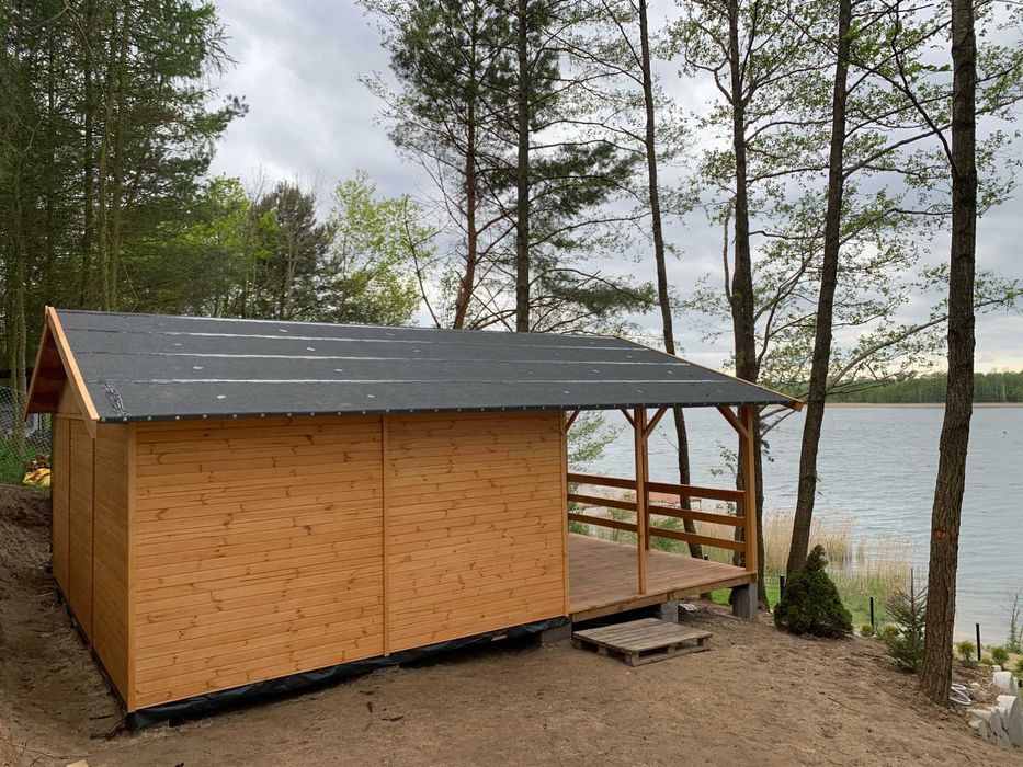 domek drewniany domki drewniane dom letniskowy domy z drewna warbit