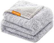 Wodoodporny Koc Dla Psów 152x127 Cm XL Polar Sherpa Dwustronny Szary