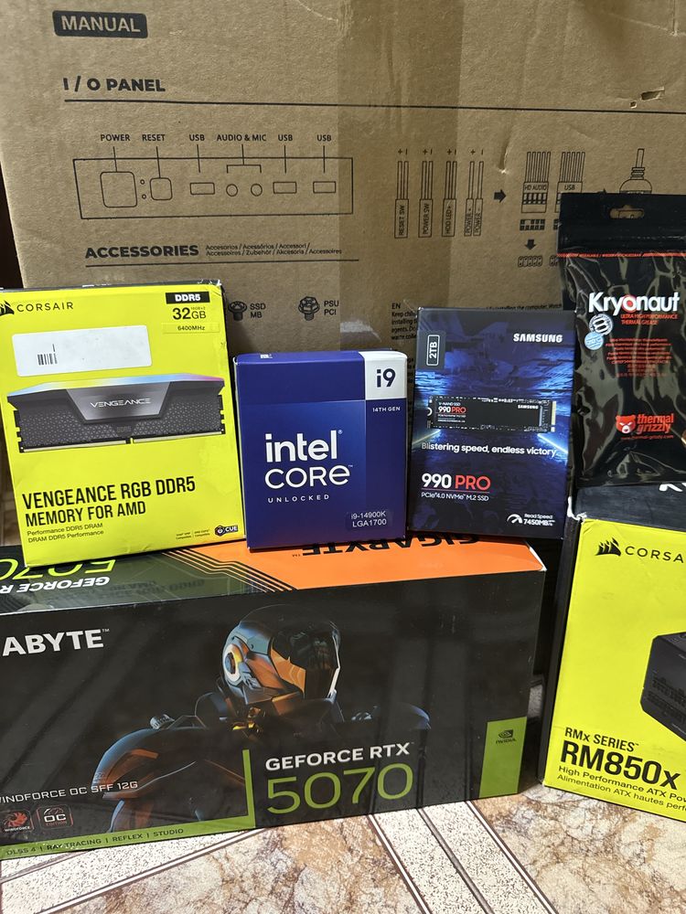 Torre Gaming i9 14900K/ RTX 5070 / 32GB DDR5 – Tudo novo com garantia