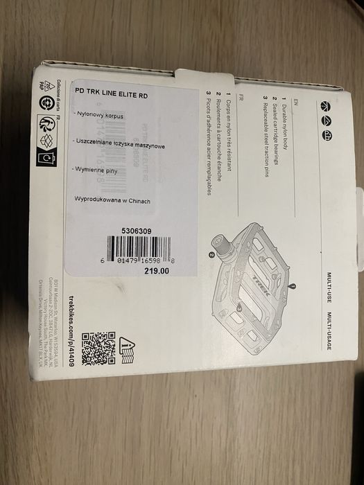 Bontrager line elite pedały platformowe czerwone