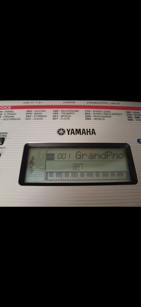 Yamaha ypt 260 zasilacz i stojak na nuty