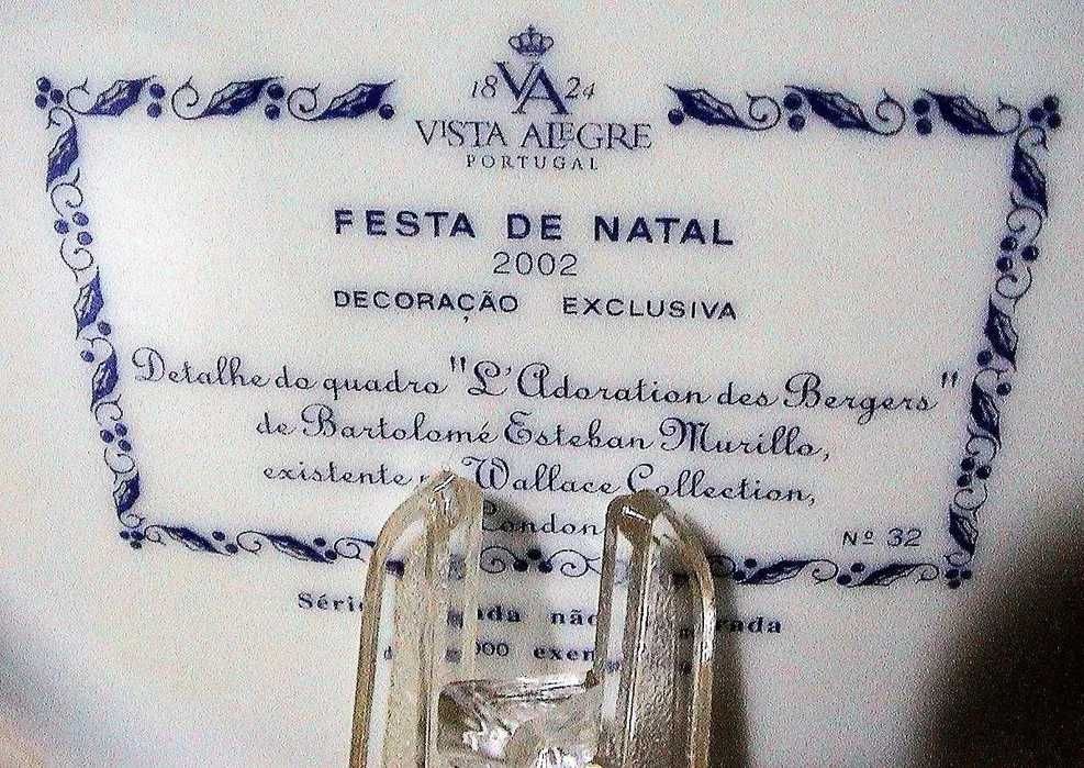 Coleção VA-Pratos Natal-1992/2002/2008/2011-Preço de cada um.