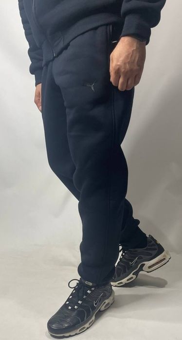 Мужской спортивный костюм Nike зимний теплый на флисе