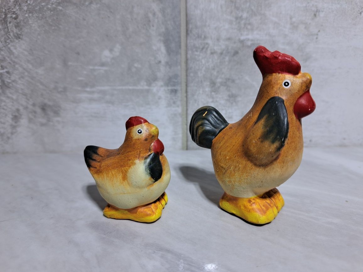 Figurki kogut i kurka