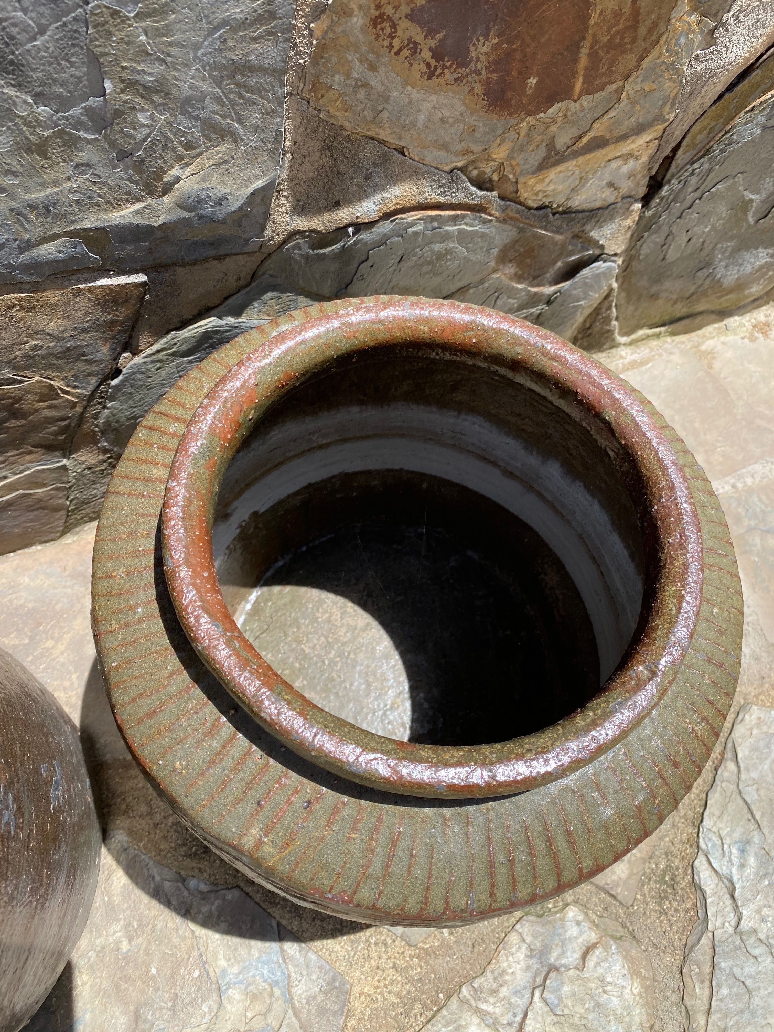 Potes Chineses especiarias Séc XIX Marcados 32 cm