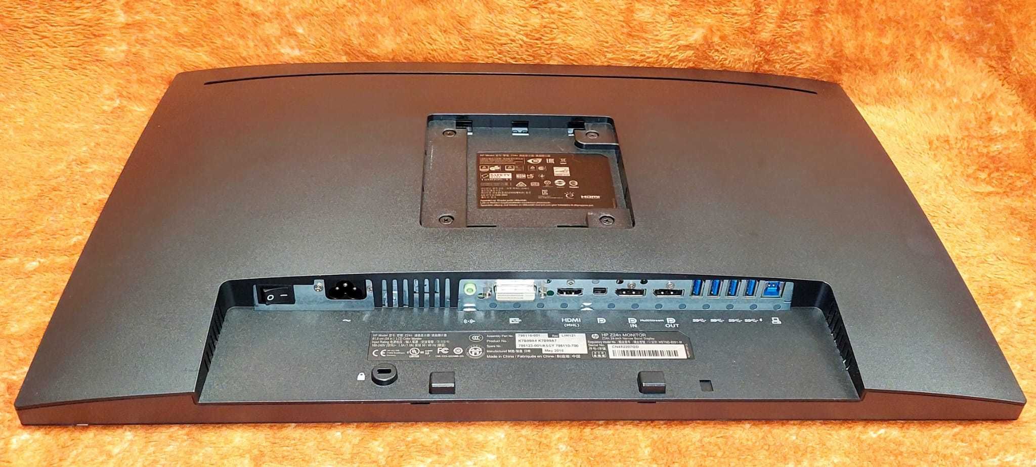 Monitor LED HP Z24n 24" 1920 x 1200 px IPS/PLS