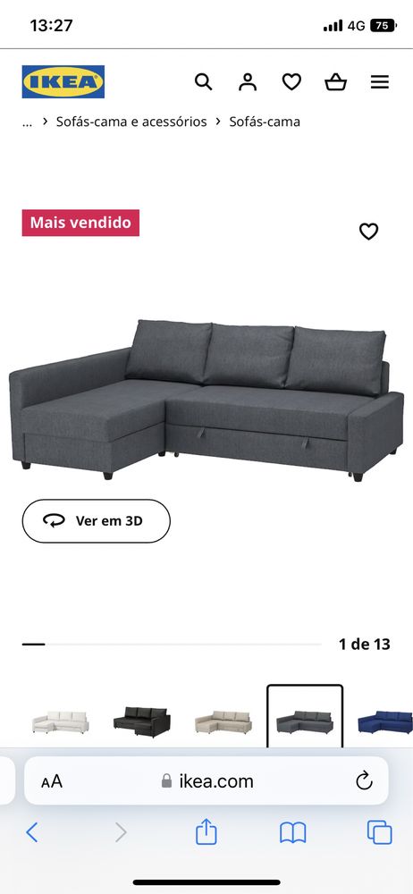 Sofa cama chaise longue