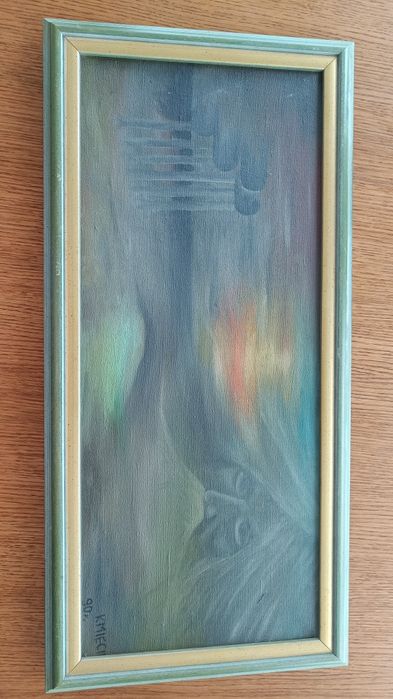 Obraz na płótnie w drewnianej ramie 32cm x 67cm,