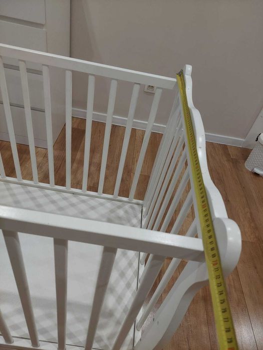 Łóżeczko dla dziecka JULIA 3 w 1 drewniane + łóżeczko turystyczne