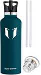 Butelka na wodę, termos Super Sparrow 750 ml morski, stal